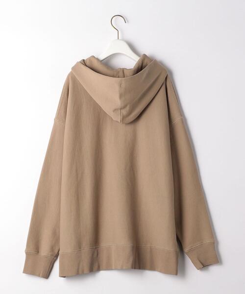 green label relaxing（グリーンレーベルリラクシング）の「ハーフジップ フード プルオーバー カットソー（Tシャツ/カットソー・レディース・ダークグレー/モカ/ナチュラル・FREE）」の20枚目の写真