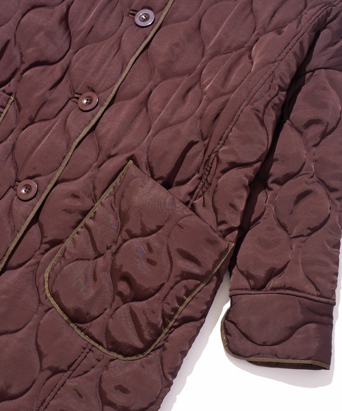 ノーカラーコート Marie Miller QUILT OVER COAT (マリーミラー キルト 