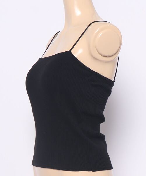 MOUSSY（マウジー）の「SQUARE RIB CAMI トップス（キャミソール・レディース・パープル/ブラック/オレンジ/オフホワイト/ダークブラウン・FREE）」の20枚目の写真