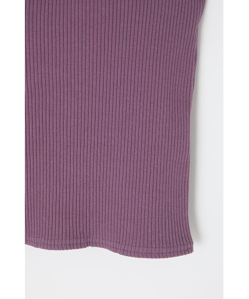 MOUSSY（マウジー）の「SQUARE RIB CAMI トップス（キャミソール・レディース・パープル/ブラック/オレンジ/オフホワイト/ダークブラウン・FREE）」の12枚目の写真