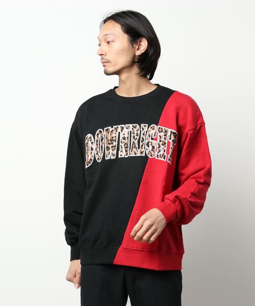 RINGS リメイクヒョウアップリケトレーナー（スウェット）｜JUGLANS（ユグランス）