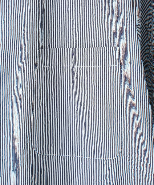 GOLD（ゴールド）の「GOLD / ゴールド：WASHER BROAD STRIPE BIG SHIRT：21A-GL38664[MUS]（シャツ/ブラウス・メンズ・ブラック/ネイビー・M/S/L）」の20枚目の写真
