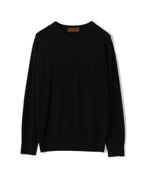 梳毛カシミヤ Vネックプルオーバーニット