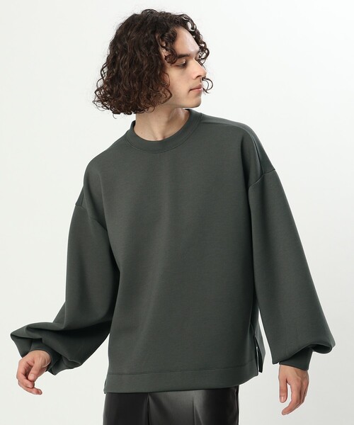 tk.TAKEO KIKUCHI（ティーケータケオキクチ）の「◆ボリュームスリーブカットソー（Tシャツ/カットソー・メンズ・ブラック/オフホワイト/ダークオレンジ/チャコールグレー・88/66）」の6枚目の写真