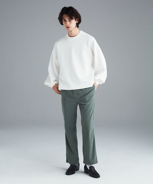 tk.TAKEO KIKUCHI（ティーケータケオキクチ）の「◆ボリュームスリーブカットソー（Tシャツ/カットソー・メンズ・ブラック/オフホワイト/ダークオレンジ/チャコールグレー・88/66）」の8枚目の写真