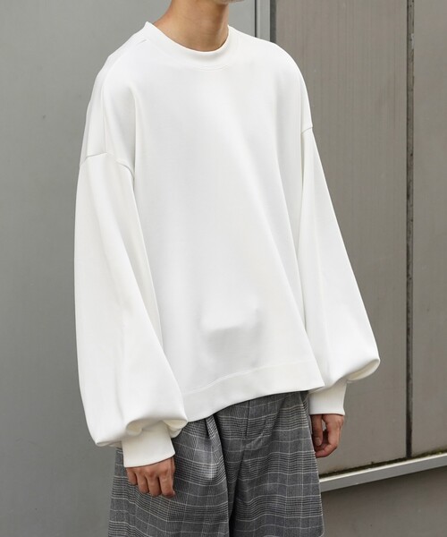 tk.TAKEO KIKUCHI（ティーケータケオキクチ）の「◆ボリュームスリーブカットソー（Tシャツ/カットソー・メンズ・ブラック/オフホワイト/ダークオレンジ/チャコールグレー・88/66）」の12枚目の写真