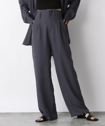 JEANASIS | シアーチェックストレートパンツ/215763(その他パンツ)