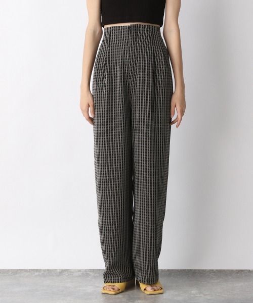 JEANASIS（ジーナシス）の「シアーチェックストレートパンツ/215763（その他パンツ・レディース・ブラック/ネイビー/グリーン・FREE）」の16枚目の写真