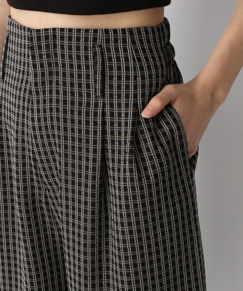 JEANASIS（ジーナシス）の「シアーチェックストレートパンツ/215763（その他パンツ・レディース・ブラック/ネイビー/グリーン・FREE）」の9枚目の写真