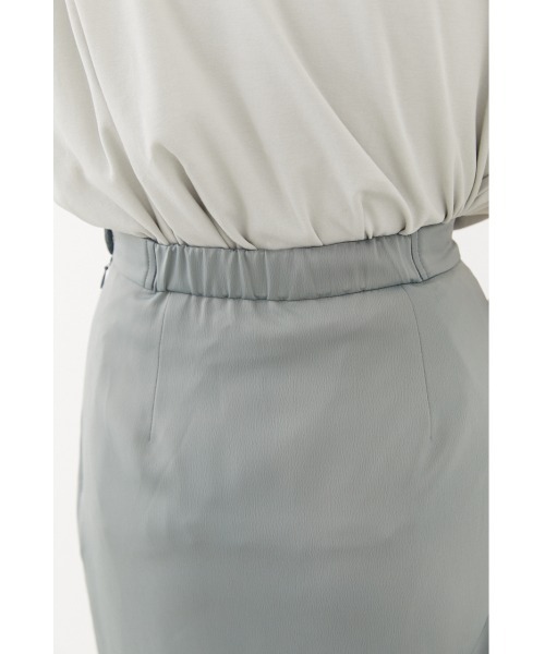 rienda（リエンダ）の「サテンフリルマーメイドスカート（スカート・レディース・ライトブルー/アイボリー/オレンジ・SMALL/MEDIUM）」の12枚目の写真