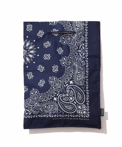 HIGHTIDE(ハイタイド)の「BANSAC バンサック バンダナバッグ エコバッグ ハンカチ ペイズリー柄(エコバッグ/サブバッグ・レディース・ホワイト/レッド/イエロー/ブラック/ネイビー・FREE)」の14枚目の写真