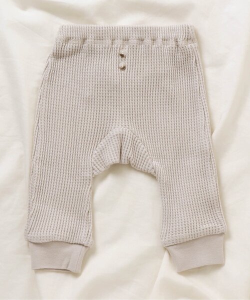 apres les cours（アプレレクール）の「ワッフル耳付きモンキーパンツ 9分丈（その他ベビーウェア・キッズ・ブラウン/ベージュ・80/70）」の5枚目の写真