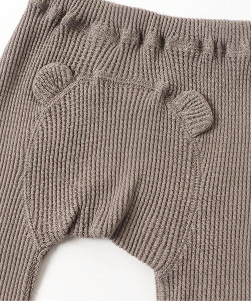 apres les cours（アプレレクール）の「ワッフル耳付きモンキーパンツ 9分丈（その他ベビーウェア・キッズ・ブラウン/ベージュ・80/70）」の9枚目の写真