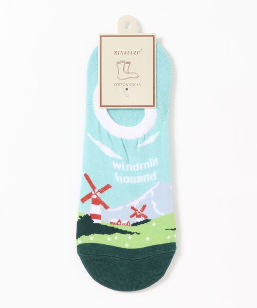 レディース 世界の都市イラスト スニーカーソックス靴下 ソックス 靴下 Kakko カッコ のファッション通販 Zozotown