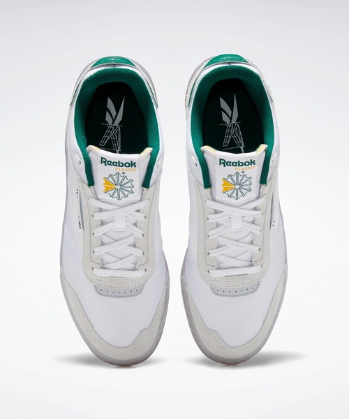 Reebok(リーボック)の「クラブシー レガシー / Club C Legacy Shoes(スニーカー・メンズ・ホワイト×グリーン・23.0cm/23.5cm/24.0cm/24.5cm/25.0cm/25.5cm/26.0cm/26.5cm/27.0cm/27.5cm/28.0cm/28.5cm/29.0cm)」の4枚目の写真