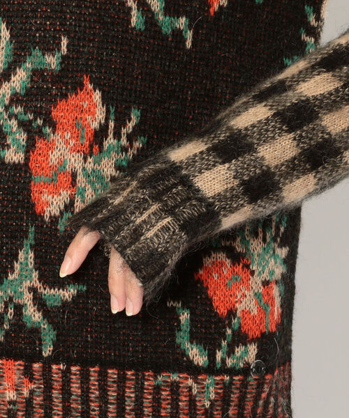 ottod'Ame（オットダム）の「ottod'Ame/オットダム/フラワーチェックニット（ニット/セーター・レディース・その他・SMALL）」の6枚目の写真