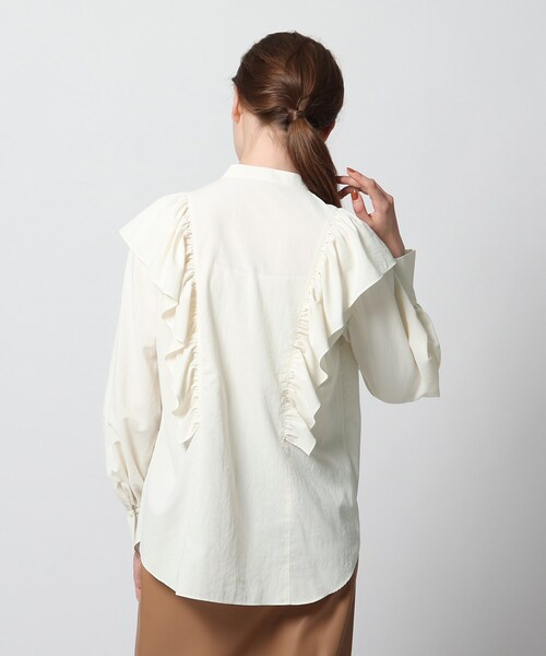 DRESSTERIOR（ドレステリア）の「◆【スタイリスト亀恭子さんコラボアイテム】大人フリルブラウス（シャツ/ブラウス・レディース・ブラック/アイボリー・38/36/34）」の20枚目の写真