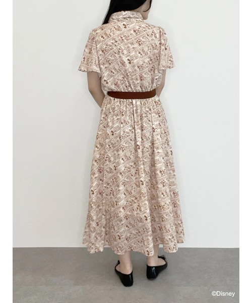 Disney（ディズニー）の「ﾐｯｷｰ&ﾐﾆｰ/総柄ﾜﾝﾋﾟｰｽ（ワンピース・レディース・ベージュ・FREE）」の13枚目の写真