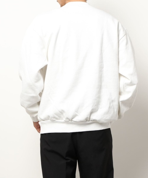 LOS ANGELES APPAREL（ロサンゼルスアパレル）の「LOS ANGELES APPAREL (ロサンゼルスアパレル) / ヘビーウェイト クルーネックスウェット 14oz. Heavy Fleece Pullover Crewneck Sweatshirt（スウェット・メンズ・ブラック/ホワイト/アッシュ・M/L/XL/S）」の9枚目の写真