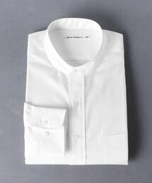 ＜SCYE BASICS（サイベーシックス）＞ フィンクス オックス バンドカラーシャツ