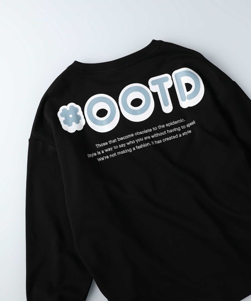 HONEYSUCKLE ROSE（ハニーサックルローズ）の「【HONEYSUCKLE ROSE】ビッグプリントスウェット（スウェット・レディース・パープル/ブラック/オフホワイト/ライトベージュ/ブルー/ホワイト・L/M）」の22枚目の写真