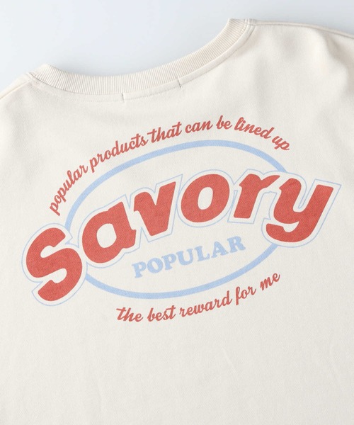 HONEYSUCKLE ROSE（ハニーサックルローズ）の「【HONEYSUCKLE ROSE】ビッグプリントスウェット（スウェット・レディース・パープル/ブラック/オフホワイト/ライトベージュ/ブルー/ホワイト・L/M）」の11枚目の写真