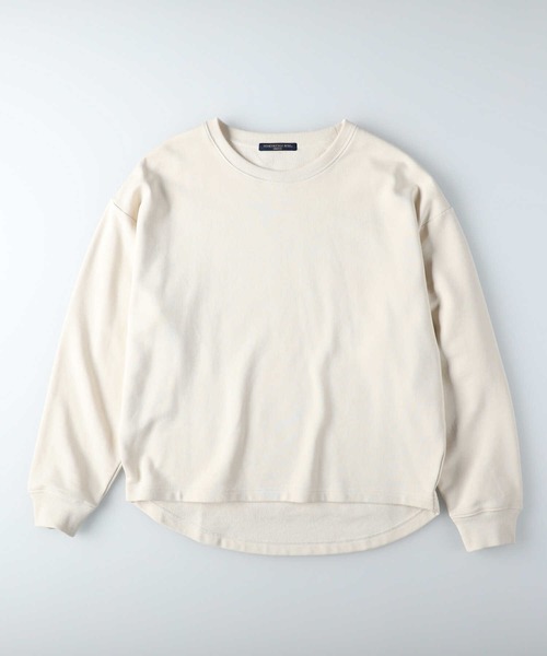 HONEYSUCKLE ROSE（ハニーサックルローズ）の「【HONEYSUCKLE ROSE】ビッグプリントスウェット（スウェット・レディース・パープル/ブラック/オフホワイト/ライトベージュ/ブルー/ホワイト・L/M）」の17枚目の写真