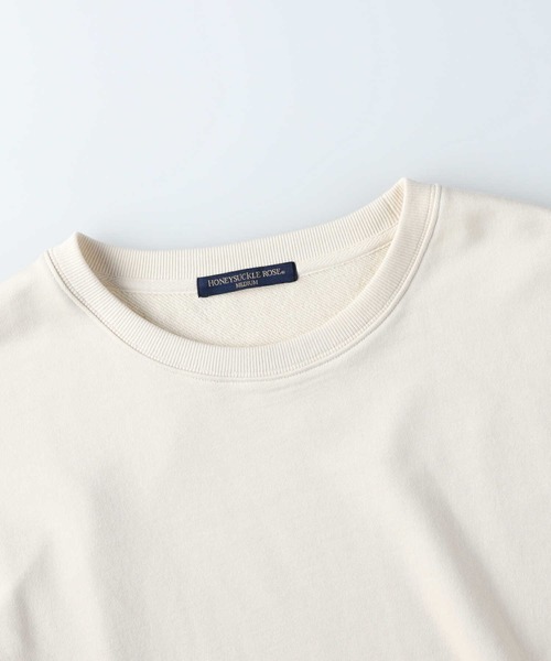 HONEYSUCKLE ROSE（ハニーサックルローズ）の「【HONEYSUCKLE ROSE】ビッグプリントスウェット（スウェット・レディース・パープル/ブラック/オフホワイト/ライトベージュ/ブルー/ホワイト・L/M）」の18枚目の写真