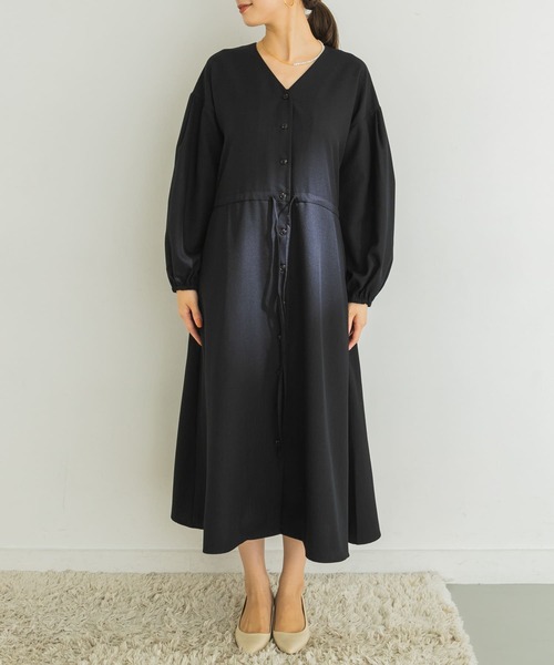 URBAN RESEARCH（アーバンリサーチ）の「ドロストワンピース（ワンピース・レディース・ベージュ/ブラック/ライトカーキ・FREE）」の19枚目の写真