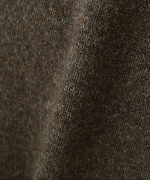 NATURAL BEAUTY BASIC（ナチュラルビューティーベーシック）の「フォックス混ジェントルタッチ　ボートネック（ニット/セーター・レディース・チャコールグレー/オフホワイト/ブルー・MEDIUM）」の16枚目の写真