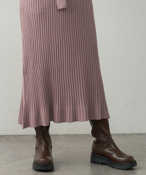 natural couture（ナチュラルクチュール）の「厚底ロングブーツ（ブーツ・レディース・ブラウン/ブラック・MEDIUM/LARGE）」の10枚目の写真