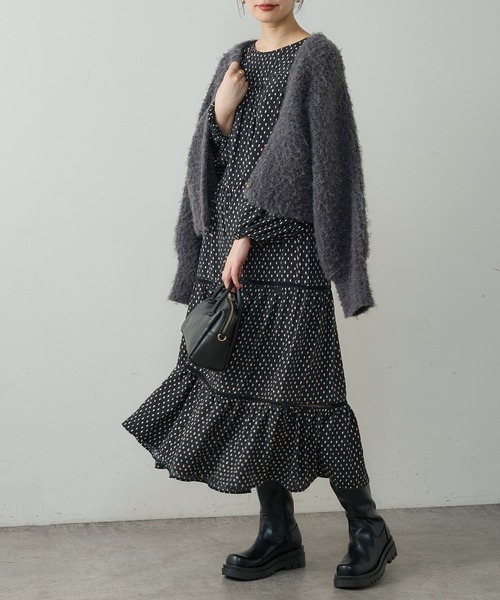 natural couture（ナチュラルクチュール）の「厚底ロングブーツ（ブーツ・レディース・ブラウン/ブラック・MEDIUM/LARGE）」の6枚目の写真