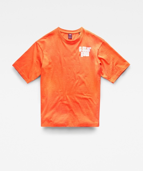 G-STAR(ジースター)の「UNISEX RADIO CHEST BOXY T-SHIRT/ビッグシルエット/オーバーサイズ(Tシャツ/カットソー・メンズ・オレンジ・X-LARGE/LARGE/MEDIUM/SMALL/X-SMALL)」の11枚目の写真