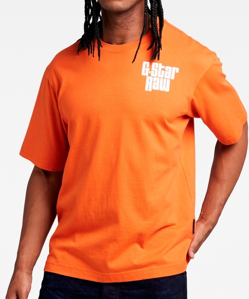 G-STAR(ジースター)の「UNISEX RADIO CHEST BOXY T-SHIRT/ビッグシルエット/オーバーサイズ(Tシャツ/カットソー・メンズ・オレンジ・X-LARGE/LARGE/MEDIUM/SMALL/X-SMALL)」の10枚目の写真