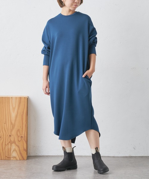 BONbazaar（ボンバザール）の「ボンディングワンピース（ワンピース・レディース・ブラック/ブルー/グレイッシュベージュ・FREE）」の6枚目の写真