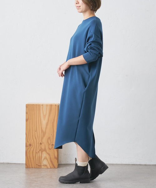 BONbazaar（ボンバザール）の「ボンディングワンピース（ワンピース・レディース・ブラック/ブルー/グレイッシュベージュ・FREE）」の18枚目の写真