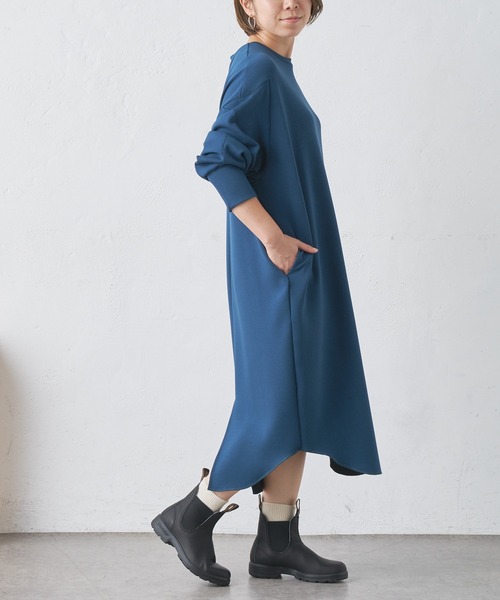 BONbazaar（ボンバザール）の「ボンディングワンピース（ワンピース・レディース・ブラック/ブルー/グレイッシュベージュ・FREE）」の12枚目の写真