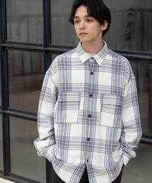 coen | コットンレーヨンビッグシルエットCPOシャツ(シャツ/ブラウス)