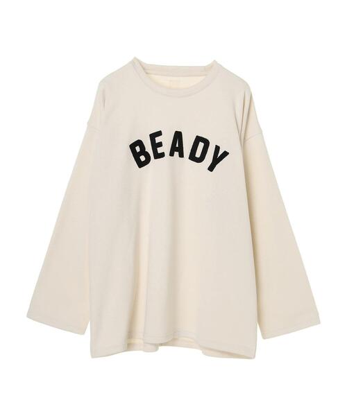 SEVENDAYS=SUNDAY（セブンデイズサンデイ）の「裏毛チェーン刺繍ロンTEE　＊（スウェット・レディース・ブラック/ベージュ/レッド/オフホワイト/アイボリー/カーキ・M/L）」の9枚目の写真