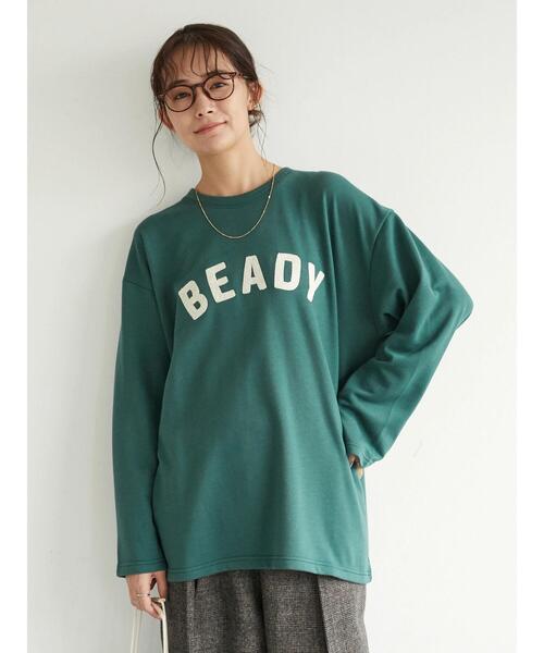 SEVENDAYS=SUNDAY（セブンデイズサンデイ）の「裏毛チェーン刺繍ロンTEE　＊（スウェット・レディース・ブラック/ベージュ/レッド/オフホワイト/アイボリー/カーキ・M/L）」の13枚目の写真