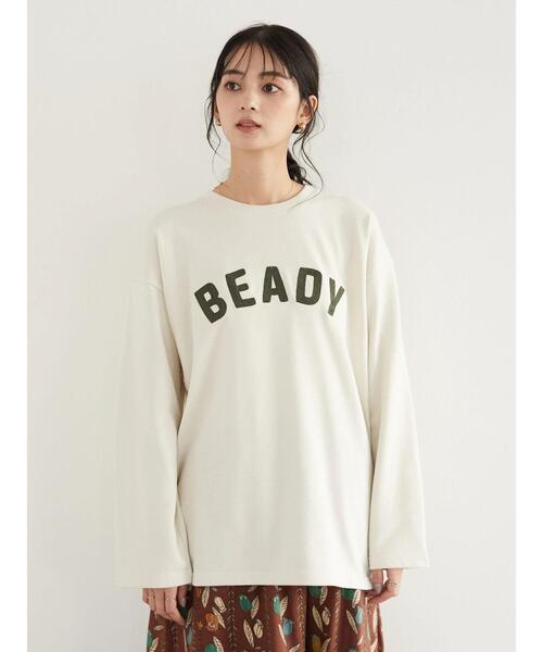 SEVENDAYS=SUNDAY（セブンデイズサンデイ）の「裏毛チェーン刺繍ロンTEE　＊（スウェット・レディース・ブラック/ベージュ/レッド/オフホワイト/アイボリー/カーキ・M/L）」の18枚目の写真