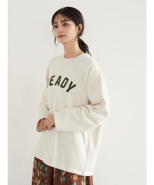 SEVENDAYS=SUNDAY（セブンデイズサンデイ）の「裏毛チェーン刺繍ロンTEE　＊（スウェット・レディース・ブラック/ベージュ/レッド/オフホワイト/アイボリー/カーキ・M/L）」の19枚目の写真