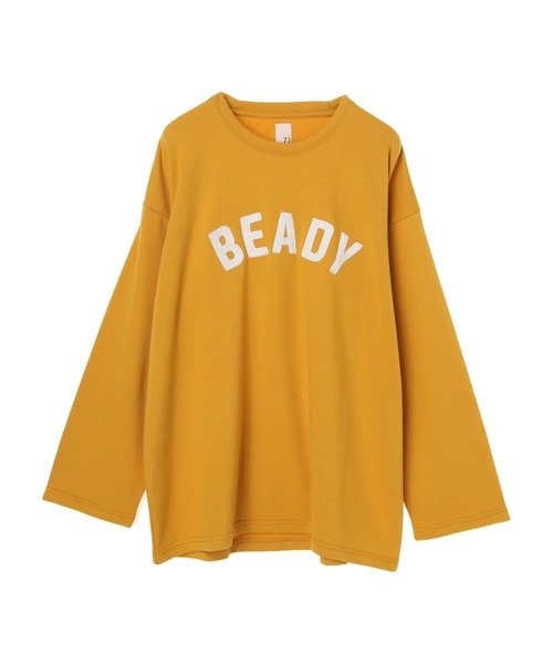 SEVENDAYS=SUNDAY（セブンデイズサンデイ）の「裏毛チェーン刺繍ロンTEE　＊（スウェット・レディース・ブラック/ベージュ/レッド/オフホワイト/アイボリー/カーキ・M/L）」の2枚目の写真