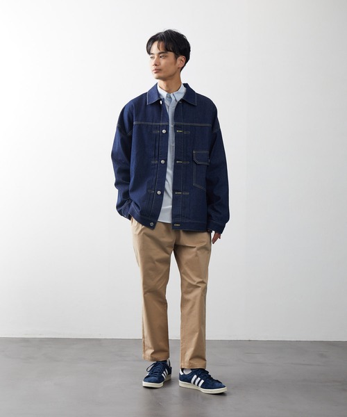 FREAK'S STORE（フリークスストア）の「ビッグシルエット デニムジャケット/デニムジャケット（デニムジャケット・メンズ・インディゴブルー/ライトインディゴブルー・マルチサイズ）」の11枚目の写真