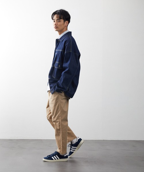 FREAK'S STORE（フリークスストア）の「ビッグシルエット デニムジャケット/デニムジャケット（デニムジャケット・メンズ・インディゴブルー/ライトインディゴブルー・マルチサイズ）」の18枚目の写真
