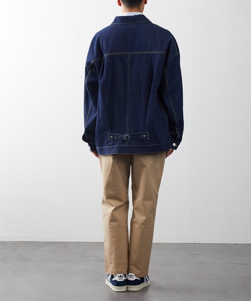FREAK'S STORE（フリークスストア）の「ビッグシルエット デニムジャケット/デニムジャケット（デニムジャケット・メンズ・インディゴブルー/ライトインディゴブルー・マルチサイズ）」の7枚目の写真