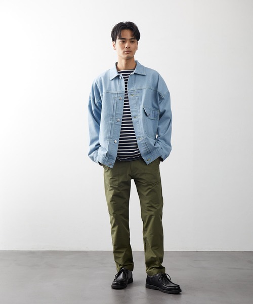 FREAK'S STORE（フリークスストア）の「ビッグシルエット デニムジャケット/デニムジャケット（デニムジャケット・メンズ・インディゴブルー/ライトインディゴブルー・マルチサイズ）」の8枚目の写真