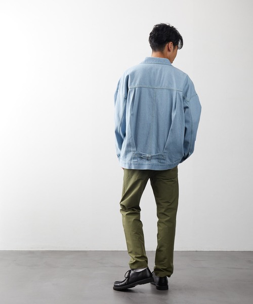 FREAK'S STORE（フリークスストア）の「ビッグシルエット デニムジャケット/デニムジャケット（デニムジャケット・メンズ・インディゴブルー/ライトインディゴブルー・マルチサイズ）」の17枚目の写真