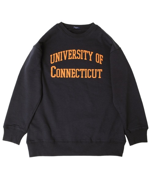 GLAZOS（グラソス）の「裏毛・ドロップショルダーアソートプリントトレーナー（スウェット・キッズ・オフホワイト/ライトグリーン/ブラック/ネイビー/グレー/グリーン/ベージュ/マスタード/ブラウン/サックスブルー・160cm/170cm/150cm/130cm/140cm）」の8枚目の写真