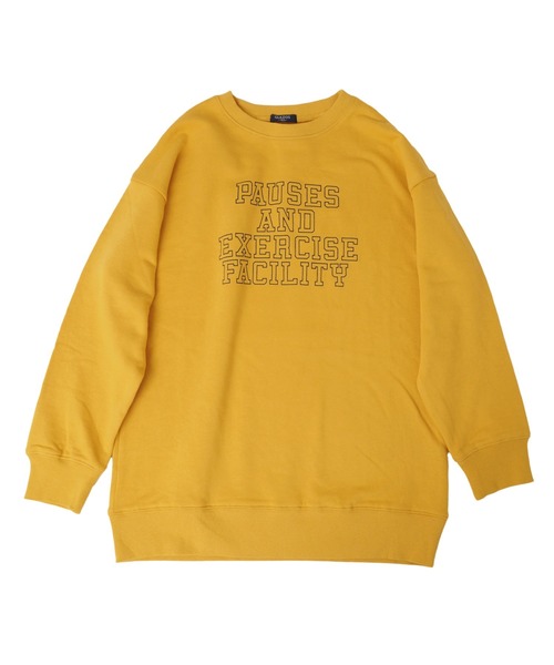 GLAZOS（グラソス）の「裏毛・ドロップショルダーアソートプリントトレーナー（スウェット・キッズ・オフホワイト/ライトグリーン/ブラック/ネイビー/グレー/グリーン/ベージュ/マスタード/ブラウン/サックスブルー・160cm/170cm/150cm/130cm/140cm）」の10枚目の写真